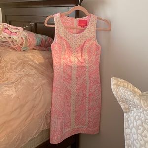 Lilly Pulitzer Macfarlane Stretch Shift Dress, “Pelican Pink”, NWT🤍🐚💗, Size 0